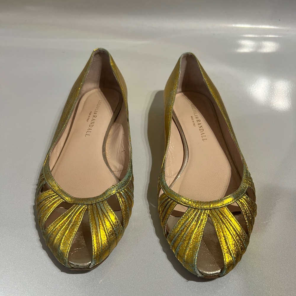 Gold Flats by Loeffler Randall.
